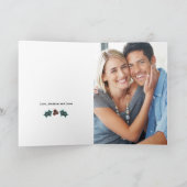 Carte de voeux de photo de Noël de tableau (Intérieur)