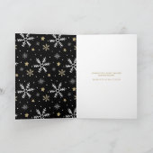 Carte de voeux de photo de vacances de la nuit (Intérieur)