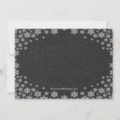 Carte de voeux de photo des flocons de neige 3 (Dos)