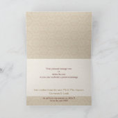 CARTE DE VOEUX DE PHOTO : : divinement damassé L5 (Intérieur)