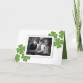 Carte de voeux de photo du jour de St Patrick (Devant)