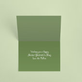 Carte de voeux de photo du jour de St Patrick