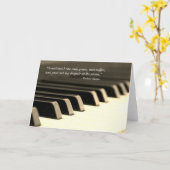 Carte de voeux de piano Chopin (Fleur jaune)