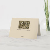 carte de voeux de pièce (Dos)