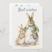 Carte de vœux de Pierre Lapin (Devant / Derrière)