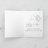 Carte de voeux de pingouin (Intérieur)