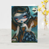 Carte de voeux de "Pipistrello" (Fleur jaune)