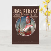 Carte de voeux de piratage spatial (Fleur jaune)