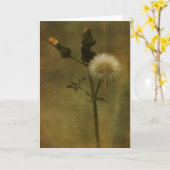 Carte de voeux de pissenlit (Fleur jaune)