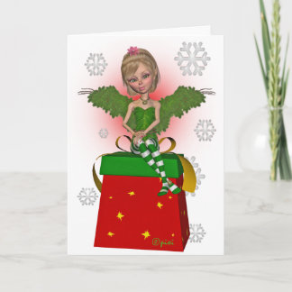 Carte de voeux de Pixi de cadeau de Noël