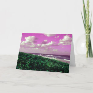 carte de voeux de plage beau beau travail