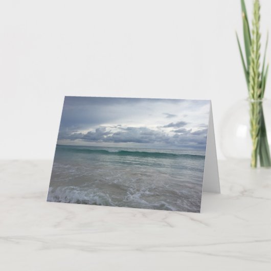 Carte de voeux de plage de Punta Cana (Devant)