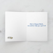 Carte de voeux de plaisanterie de Hanoukka (Intérieur)