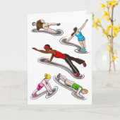 Carte de voeux de "planches" (Fleur jaune)