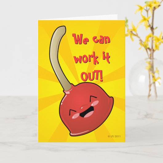 Carte de voeux de plongeur de Polly (Fleur jaune)