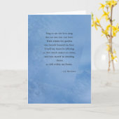 Carte de voeux de poésie (Fleur jaune)