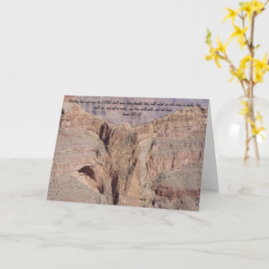 Carte de voeux de point d'Eagle (Fleur jaune)