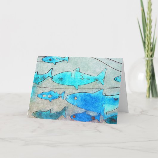 Carte de voeux de poisson (Devant)