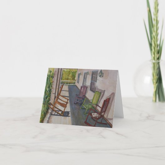 Carte de voeux de porche de Salado le Texas (Devant)