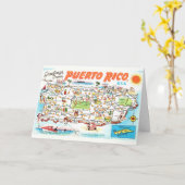 Carte de vœux de Porto Rico (Fleur jaune)