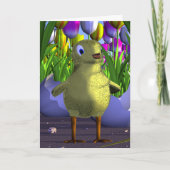 Carte de voeux de poussin (Devant)