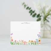 Carte de vœux de prairie florale (Debout devant)