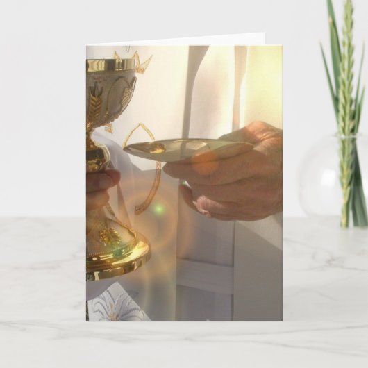 Carte de voeux de première communion (Devant)