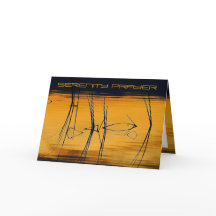 Carte de voeux de prière de sérénité