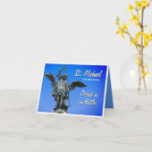 Carte de voeux de prière Saint Michael (Fleur jaune)