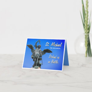 Carte de voeux de prière Saint Michael