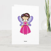 Carte de voeux de Princesse Fairy (Dos)