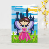 Carte de voeux de Princesse Fairy (Fleur jaune)