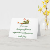 Carte de voeux de princesse Seeks Frog (Fleur jaune)