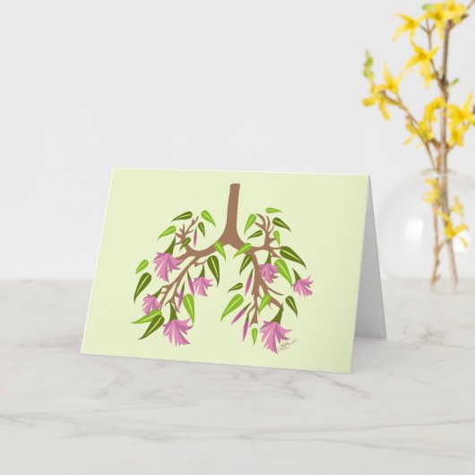 Carte de voeux de printemps des FC (Fleur jaune)