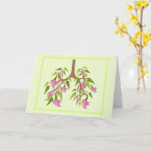 Carte de voeux de printemps des FC (Fleur jaune)