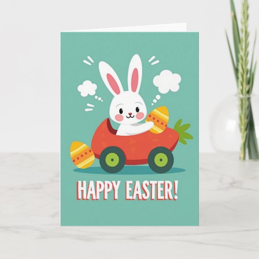 Carte de vœux de printemps pour une balade avec un (Devant)