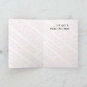 Carte de voeux de prison - juste un appel téléphon (Intérieur)