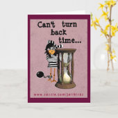 Carte de voeux de prison : Récidiviste féminin (Fleur jaune)