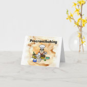 Carte de voeux de Procrastination de cuisson amusa (Fleur jaune)