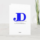 Carte de voeux de promotion de ceinture de jaune (Dos)