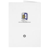 Carte de voeux de prospection commerciale critique (Dos)