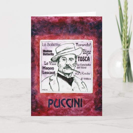 Carte de voeux de PUCCINI (Devant)