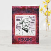 Carte de voeux de PUCCINI (Fleur jaune)