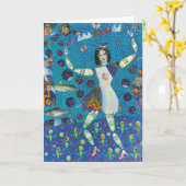 Carte de voeux de pureté (Fleur jaune)