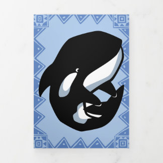 Carte de voeux de Puzzle de la faune Orca Triple