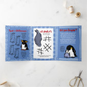 Carte de voeux de Puzzle de la faune Orca Triple (Intérieur)