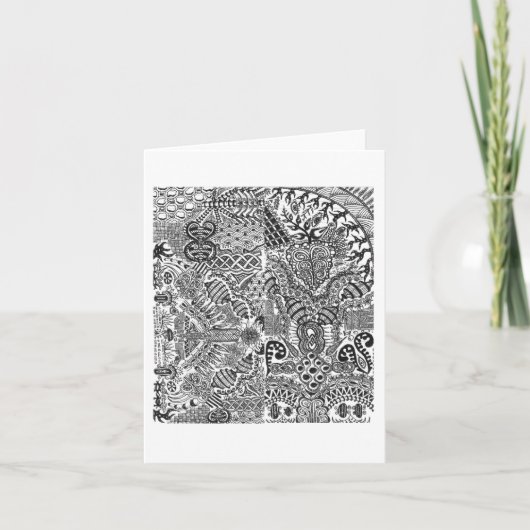 Carte de voeux de quelques mini croquis (Devant)