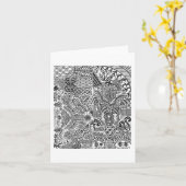 Carte de voeux de quelques mini croquis (Fleur jaune)