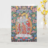 Carte de voeux de Radha-Krishna A (Fleur jaune)