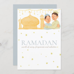 Carte de voeux de Ramadan Kareem, chèque-cadeau